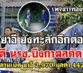 บึงกาฬ นรข.สกัดรถขนยาบ้า 4,400,000 เม็ดยาอี 2,970 มูลค่า 442 ล้านบาท